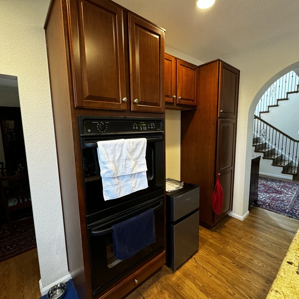 The Best Kitchen Storage Ideas for Denver Homeowners in 2026 5 outdated cherry wood kitchen before renovation