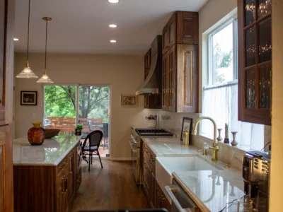 Burnished Grain Kitchen 13 custom-walnut-kitchen-island-marble-countertop-open-floor-plan